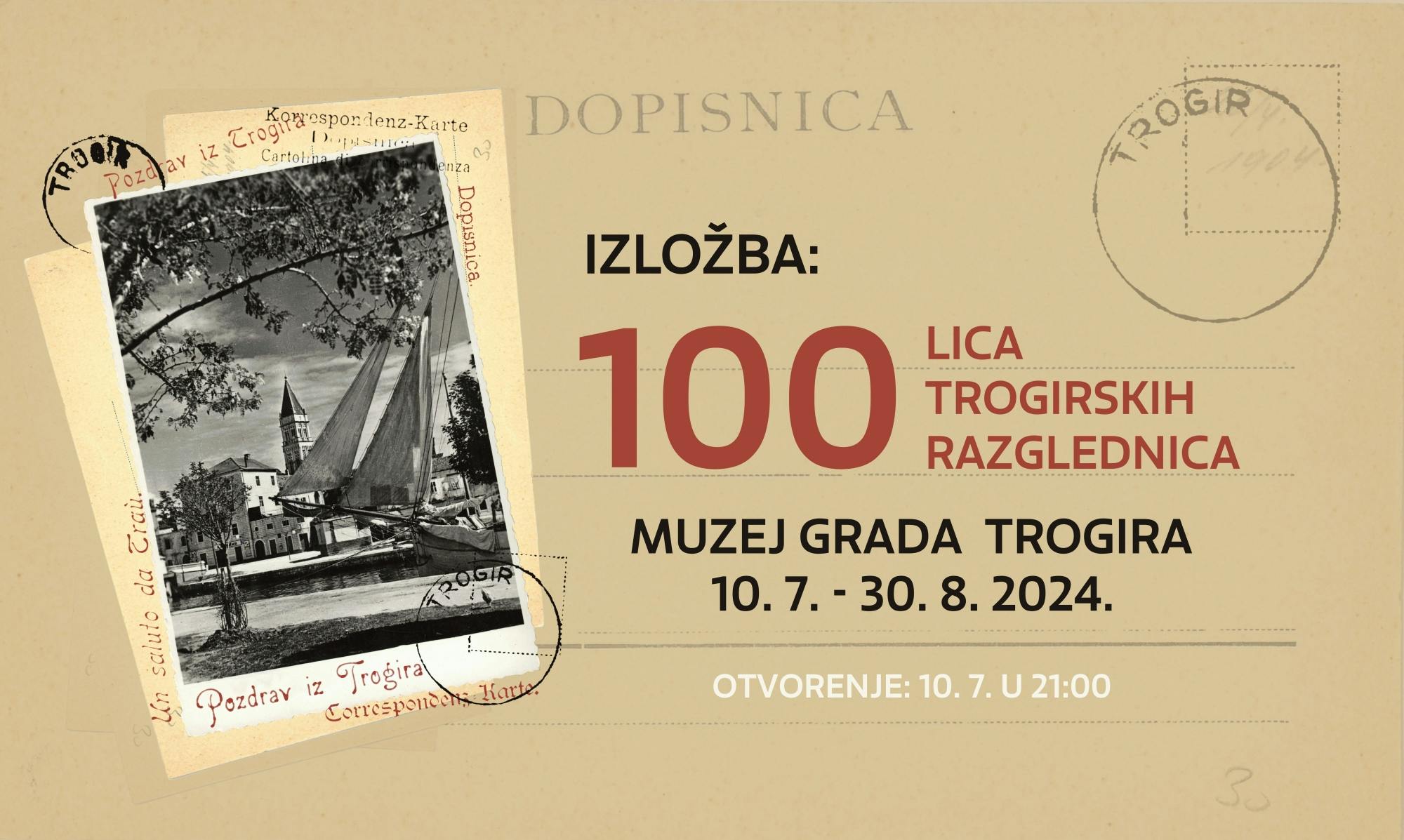 Izložba “100 lica trogirskih razglednica”