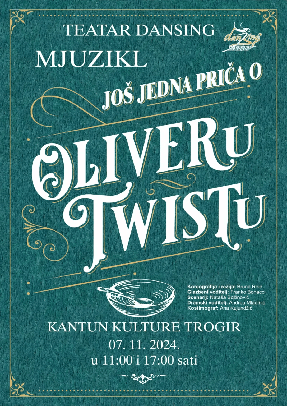 Teatar DanSing: “Još jedna priča o Oliveru Twistu” – mjuzikl za mlade